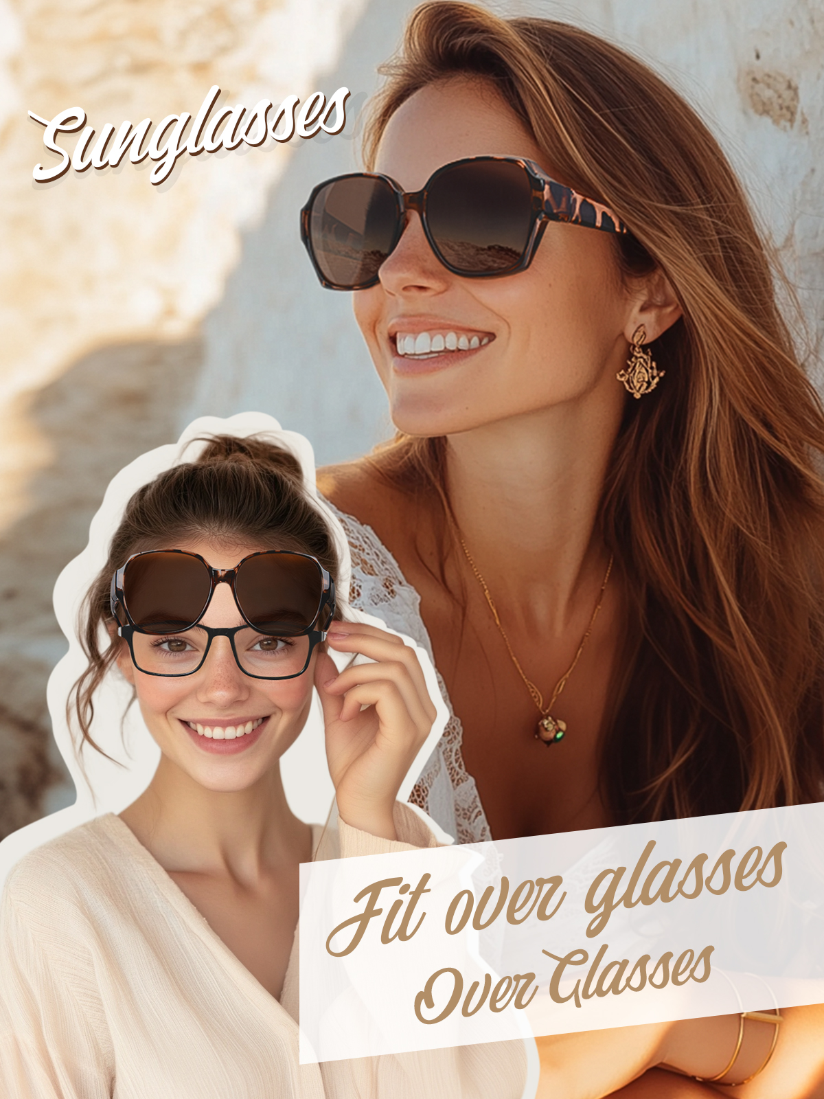 TINHAO Oversized Square Fit Over Polarized Sunglasses photo 2