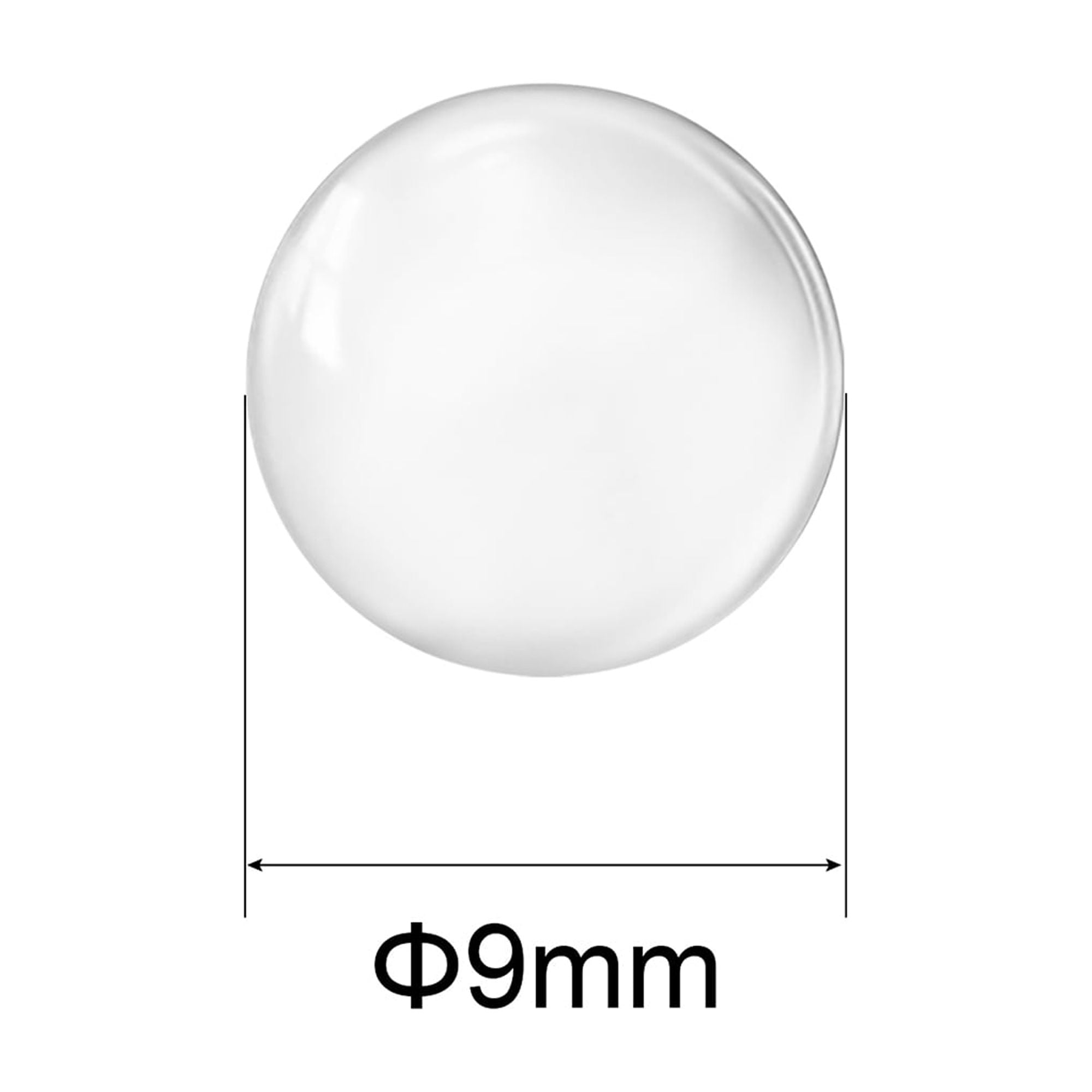 Unique Bargains Solid Round Clear Glass Ball Boiling Stones Soda Lime Glass Beads 0.35