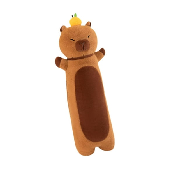 Peluche de carpincho con cuerpo de carpincho, almohada de peluche larga, carpincho coleccionable de peluche 70 cm