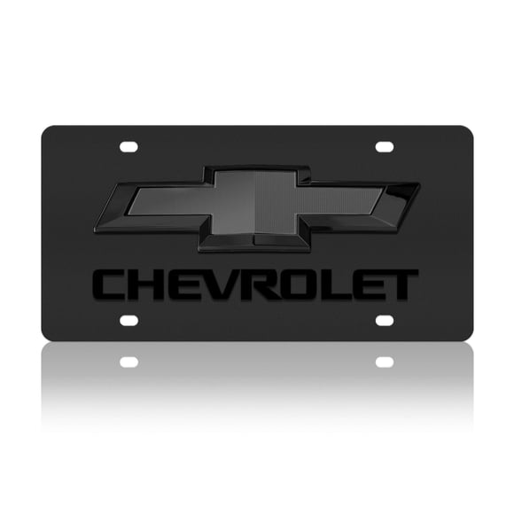 Eurosport Daytona- Compatible avec 2019- Actuel, Nœud Papillon Chevrolet Noir avec Plaque d'Immatriculation en Acier au Carbone Chevrolet