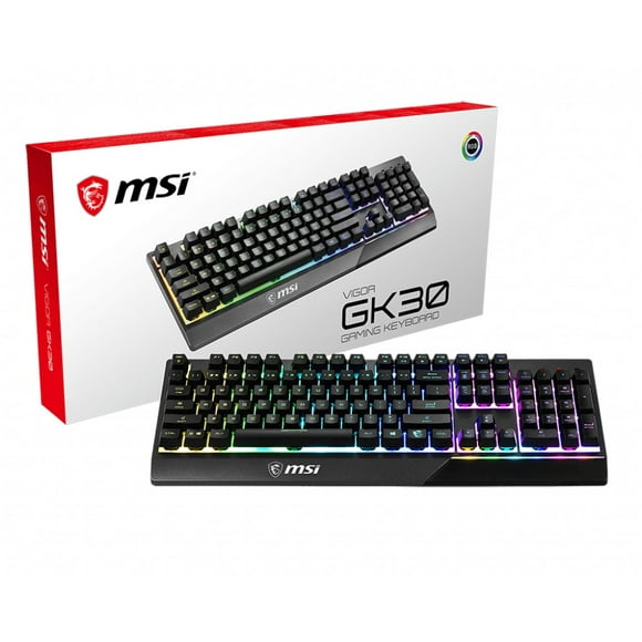 MSI Vigor GK30 Gaming Keyboard, US Layout, Wired, Black MSI | Vigor GK30 | Gaming keyboard | RGB LED light | US | Wired