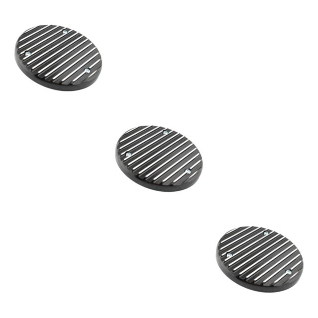 Transemion Engine Cover Durable Right Side for Accessory CB350 Professional Black and Silver 14.6cm 3Set
