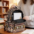 thumbnail image 6 of Xixirimido Ethnic Tribal Geometric Print 17" Kids Backpack for Boys Girls Large School Bags for Middle/High School Students Multi-pocket Book Bag for Elementary, 6 of 8
