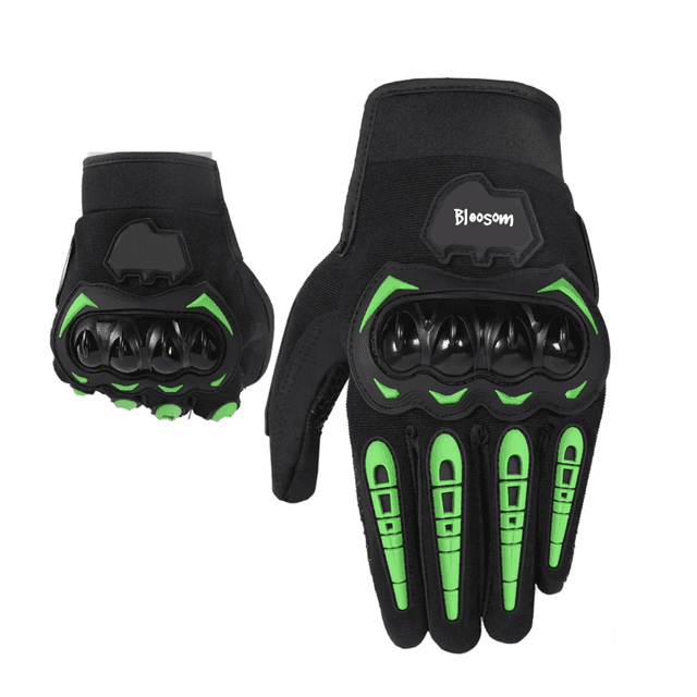 Guantes Proteccion Pantalla Bloosom Táctil De Dedo Para Motocicleta Verde XL