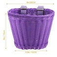 thumbnail image 6 of Kids Bike Basket Purple Woven for Kids Bike Handlebar Bike or Scooter,1 Set, 6 of 6
