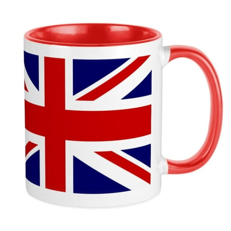 

CafePress - Union Jack Flag Of The United Kingdom Mug - Ceramic Coffee Tea Novelty Mug Cup 11 oz