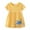 M246 Yellow, variant on Tfken Girls Dresses For Summer Crew Neck Short Sleeve Print Dresses Daily Wear Fashion Toddler Soft Clothes Yellow Size 3-4 Years