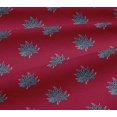 thumbnail image 5 of oneOone Viscose Jersey Fabric Leaves Block Print Fabric BTY 60 Inch Wide, 5 of 5