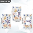 thumbnail image 7 of Yayeee Blank Wall Plate Cover 1-Gang 4.5"x2.7" Home Unused Decorative Outlet, Blue Retro Flower, 7 of 7