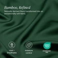 thumbnail image 5 of Bare Home Bamboo Sheet Set - Made from Rayon Fibers - Deep Pockets - 4 Piece - Full, Forest Green, 5 of 10