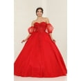 thumbnail image 4 of Layla K LK237 Juniors Womens Sequin Strapless Glitter Quinceanera Gown, 4 of 9