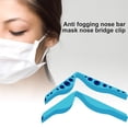 thumbnail image 4 of Anteojos Antivaho Clip para la nariz Cubierta facial TPR Puente de nariz suave Accesorio para cubierta facial, Azul, 5 piezas Kearding AF000014-05B, 4 of 7