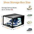 thumbnail image 2 of Caja para guardar zapatos INSTY, grande, transparente, paquete de 12, 2 of 7