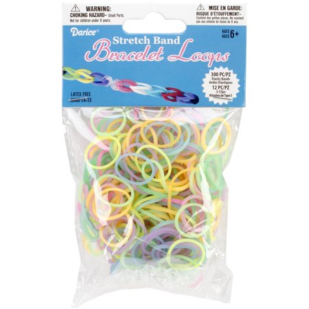 Darice Accessory Loops - Darice Stretch Band Bracelet Loops and S Clips Set Glow in The Dark