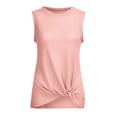 thumbnail image 5 of SwiftWear Womens Tunic Casual Blouse Sleeveless Cute Twist Knot Tank Top, 5 of 7