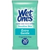 Wet Ones Sensitive Skin Hand Wipes, Fragrance Free, 20 Ct Travel Pack, Hypoallergenic