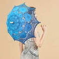 thumbnail image 4 of Shooting Props Decorative Umbrella for Photography and Events with Lace Design Wooden Handle Metal Ribs 82cm Diameter for and Props Use Not Suitable for Sunshade or Rain, 4 of 7