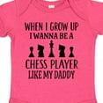thumbnail image 4 of Inktastic Future Chess Player Like Daddy Boys or Girls Baby Bodysuit, 4 of 5