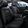 thumbnail image 1 of Maidao Car Seat Covers Full Set for Honda for Accord 2007-2018 5 Seats Front Rear Cushion Protector with Headrest Black, 1 of 7