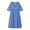 Blue#3/4 length sleeve womens dresses plus size, variant on Moxiu Womens Cotton Maxi Dress Plus Size Summer 3/4 Sleeve Lace Patch Lounge Dresses 2026 Elegant Boho Beach Vacation Sundress Blue,XXXXXL