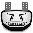 thumbnail image 1 of Battle Sports Chrome Football Back Plate - Hard Shell Lower Back Protector With Contoured Foam For High-Impact Protection - Adult Silver/Black Chrome, 1 of 1