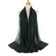 thumbnail image 2 of Soumake Scarf Plain Bubble Chiffon Solid Color Hijab Long Shawl Headscarf for Ladies, 2 of 8