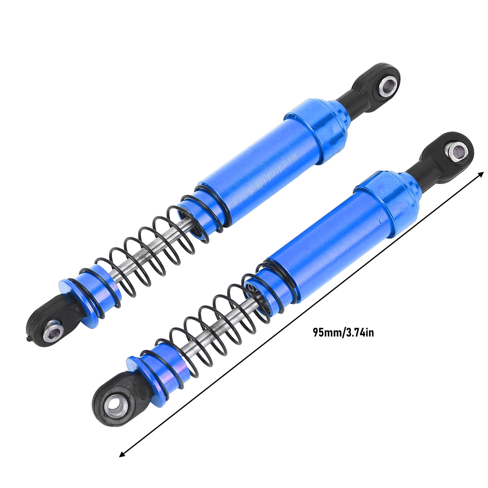 Amortisseurs Huile RC En Alliage D’aluminium - Pour Voiture 1/10, Longueur 95 Mm, Couleur Or (lot De 2) - 10