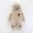 02Khaki, variant on Hicidod Newborn Onesie Gender Neutral Cute Bunny Fleece Hooded Romper Zipper Fall Winter Warm Jumpsuit Outfits for Girls Boys