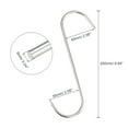 thumbnail image 2 of Uxcell 9.84" Meat Hooks, 0.24" Thick Stainless Steel S-Hook, Meat Processing Hanging 2Pack, 2 of 5