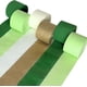 thumbnail image 3 of KAKOWELY 12 rollos de serpentinas de papel crepé verde, suaves, duraderas, fáciles de atar y fijar, ideales para decoraciones de fiestas, bodas, baby showers, ideales para envolver regalos., 3 of 4