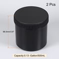 thumbnail image 2 of Uxcell Empty Plastic Paint Pail with Sealing Lid 0.13 Gallon Black 2 Pack, 2 of 6