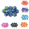 thumbnail image 4 of Juego de dados poliédricos acrílicos de colores D20, dados de 20 caras, juego de dados DND de remolino de dos colores para D & D TRPG, juego de mesa, 10 piezas por juego, 4 of 4