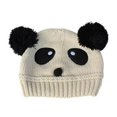 thumbnail image 5 of ZHAOCHENG Gorro de lana de punto con diseño de panda para bebés, niñas y niños, para invierno, 5 of 5