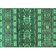 thumbnail image 1 of Ahgly Company Indoor Rectangle Southwestern Turquoise Blue Country Area Rugs, 8' x 10', 1 of 4
