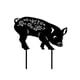 thumbnail image 3 of Animal Silueta Estaca Cerdo Jardín Decoración Negro Cerdo Silueta Para Césped Camino Acera3 Unids/Set Yuarrent HA035027-00, 3 of 6