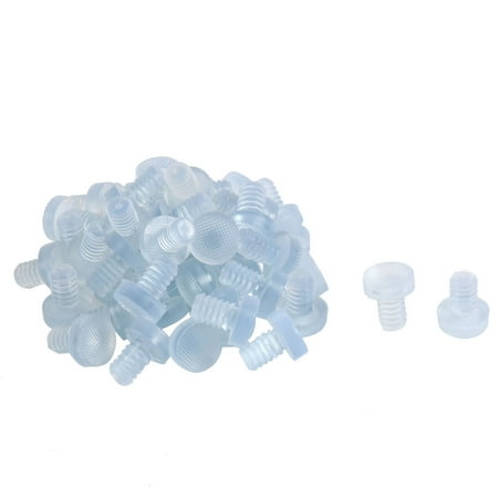 House Office Rubber Anti Collision Desk Chair Sofa Stem Bumper 8mm Dia 48 Pcs