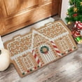 thumbnail image 4 of Gingerbread House Door Mat,Gingerbread Door Mat, Christmas Gingerbread Door Mat, Gingerbread Rug Christmas Front Door Welcome Mat, Gingerbread Doormat, Gingerbread House Doormat for Holiday,1pcs, 4 of 6