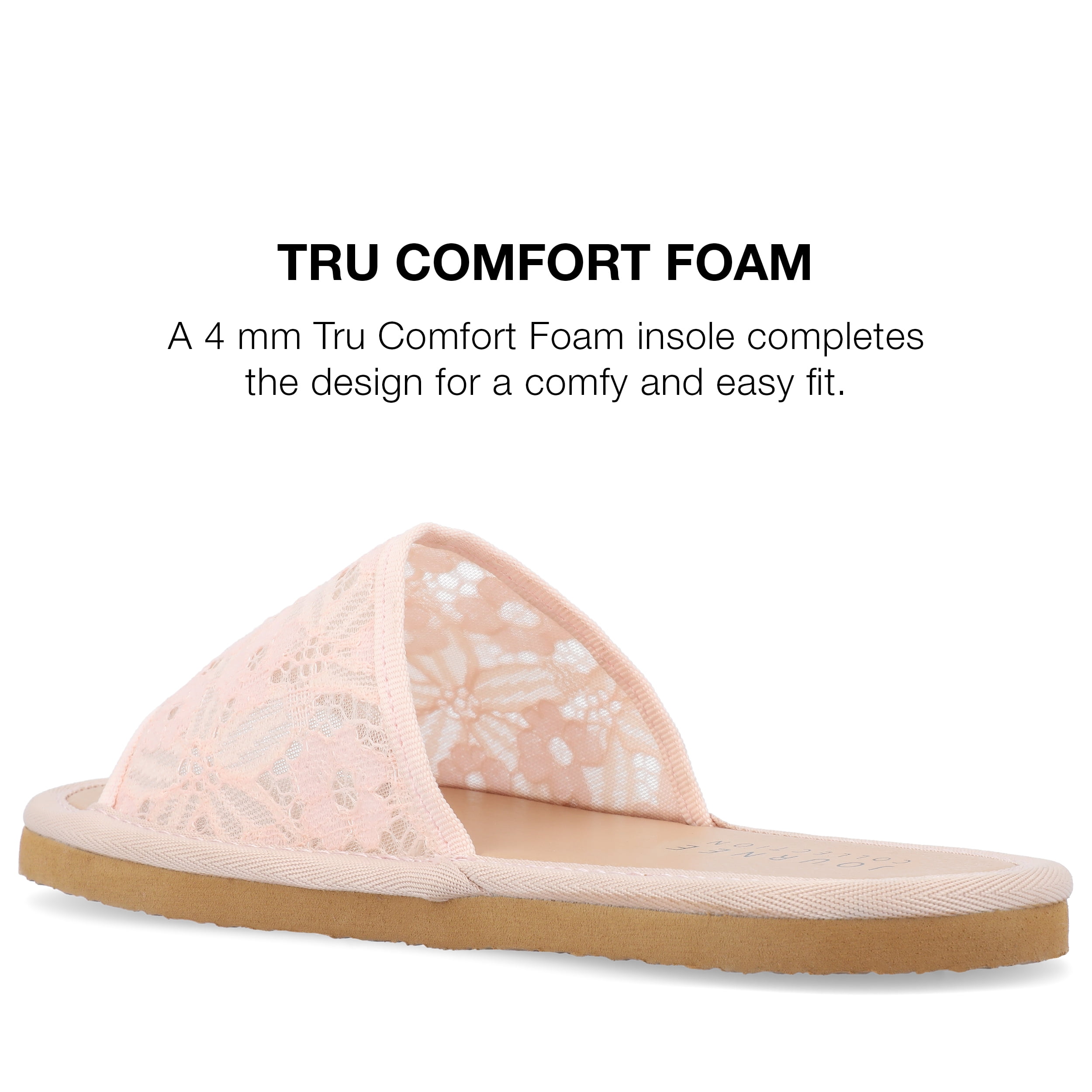 Journee Collection Womens Eniola Tru Comfort Foam Slide Flat Sandals