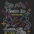 thumbnail image 3 of Disney - Minnie & Mickey - Love At First Bite - Pizza in Paradise - Men's Long Sleeve T-Shirt, 3 of 5
