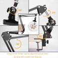 thumbnail image 2 of Soporte de Bordado de Metal Ajustable, Soporte de de Bordado Giratorio de 360°, con 16 Agujas de Bordado para Trabajo Manual, 2 of 8