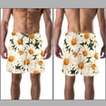 thumbnail image 3 of luoweisi Men's Beach Shorts Quick Dry Swim Trunks with Mesh Lining Daisy M, 3 of 5
