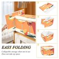 thumbnail image 2 of Yayeee Collapsible Cube Storage Bin with Lid Fabric Closet Decorative Basket with Handles, Orange Glasses, 2 of 7