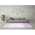 thumbnail image 3 of Ahgly Company Indoor Rectangle Trellis Purple Contemporary Area Rugs, 7' x 9', 3 of 4
