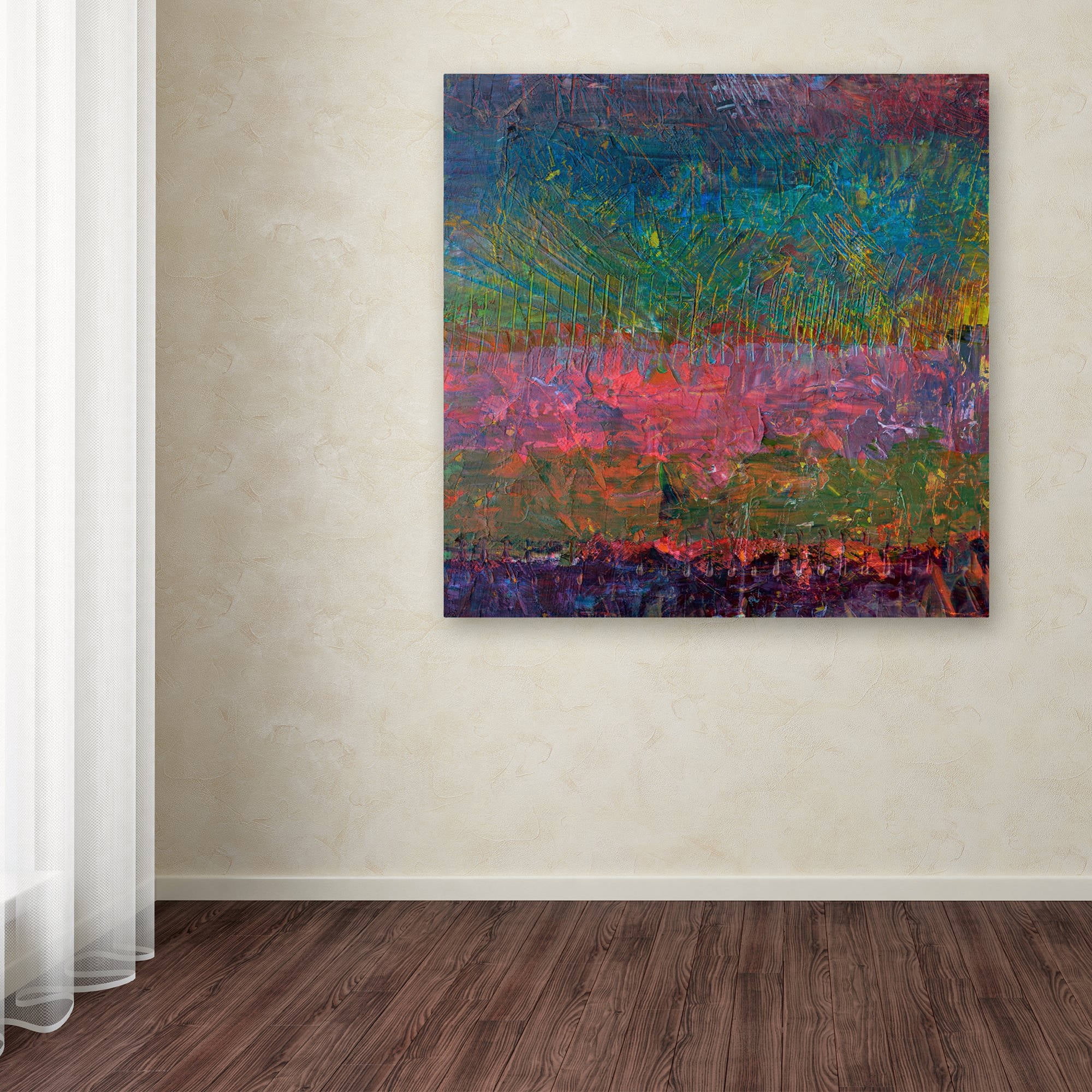 Trademark Fine Art "Wildflowers" Canvas Art by Michelle Calkins