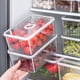 thumbnail image 2 of Cateissary Caja de drenaje de calidad alimentaria para verduras y frutas sellada para salas refrigeradas y de congelación de frescura Cocina y Comedor talla grande, 2 of 6