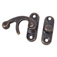 thumbnail image 1 of 30Pcs Small Box Latch Hasps Antique Right Latch Hook Hasp Retro Style Iron Latch Hook Hasp for Jewelry Gift Replacement Screws Antique Right Latch Hook Hasp, 1 of 7