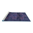 thumbnail image 2 of Ahgly Company Machine Washable Indoor Round Persian Blue Traditional Area Rugs, 8' Round, 2 of 4