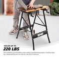 thumbnail image 4 of DNA MOTORING TOOLS-00454 Adjustable Workbench - Portable Foldable Multi-Purpose, with Measuring Ruler and Protractor - Ideal for Garage, Home, DIY, and Carpentry, 4 of 7