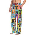 thumbnail image 2 of Daiia Cute Dogs Collage Men's Sleep Pant with Pockets and Drawstring,Pajama Pants-Small, 2 of 9