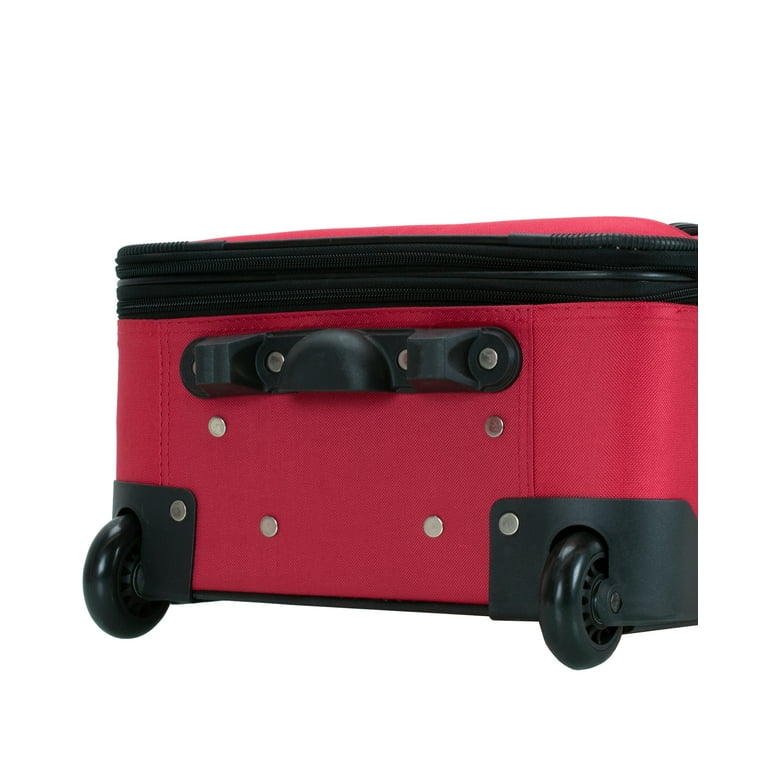 Rockland 2 Piece Carry Suitcase with Softside Wheels Fashion